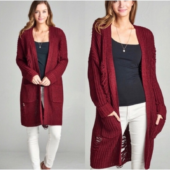 Tantalyzn Apparel Sweaters - 2x HOST PICK!!💎Destructed Long Sweater